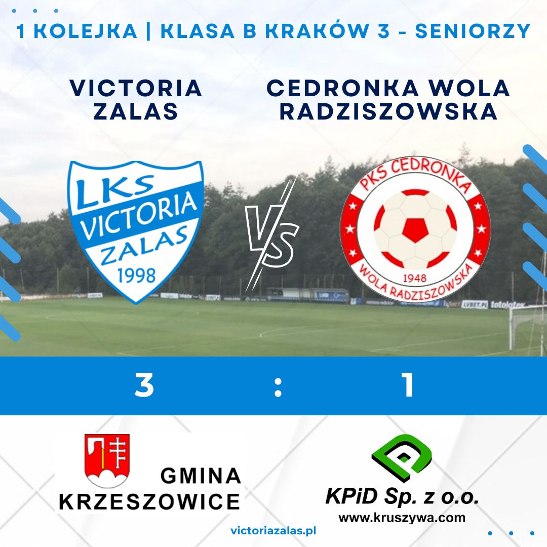 Zwycięstwo na inaugurację sezonu! Victoria 3 – 1 Cedronka ❗️