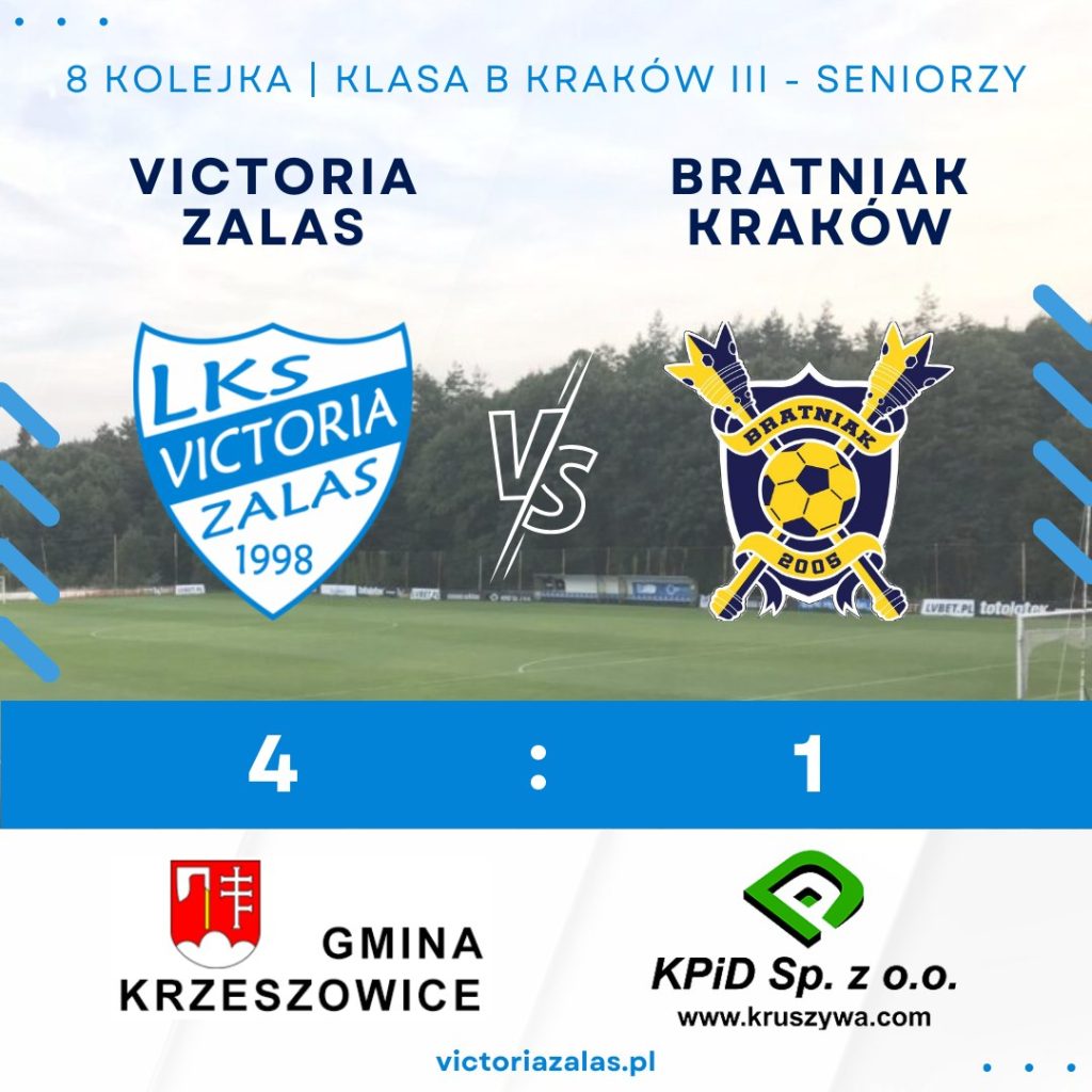 Kolejne ważne zwycięstwo! Victoria 4 – 1 Bratniak