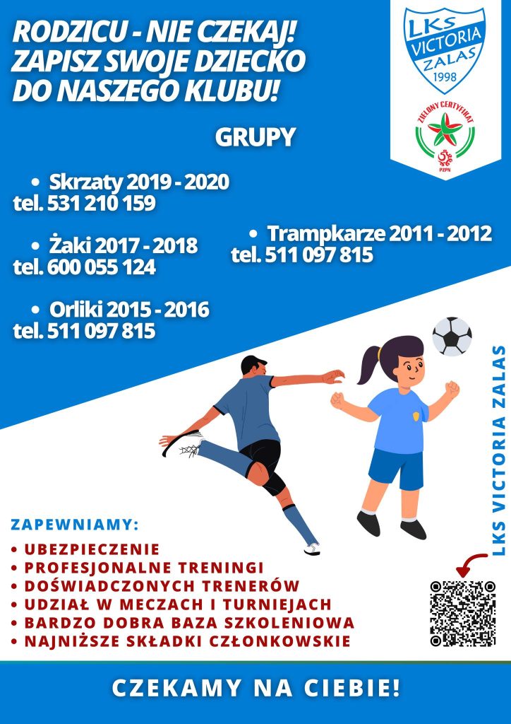 LKS Victoria Zalas – Zapisy dla dzieci LKS Victoria Zalas – Zapisy dla dzieci