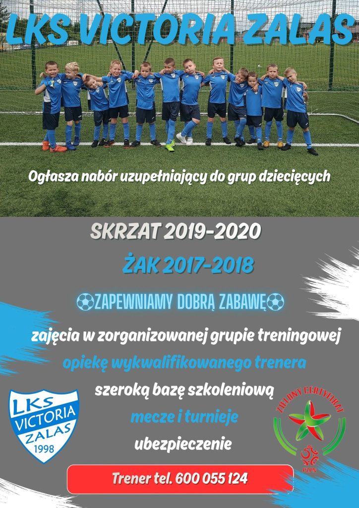 Uwaga ! Uwaga! LKS Victoria Zalas zaprasza najmłodszych adeptów piłki nożnej na zajęcia… Uwaga ! Uwaga! LKS Victoria Zalas zaprasza najmłodszych adeptów piłki nożnej na zajęcia…