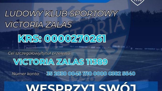 LKS Victoria Zalas wspierana przez kibiców